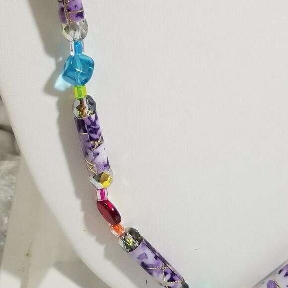 32" colorful mixed bead necklace 1.1931 - Picture 8 of 16